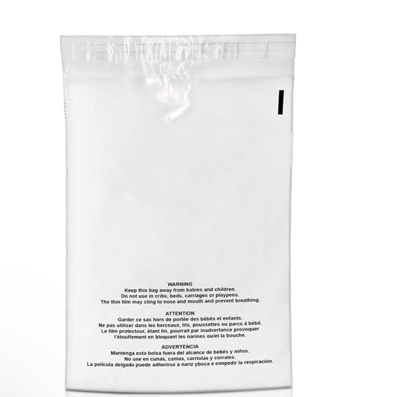 25 XL - - (25) 19x24 XXL Clear Self Sealing Poly Bags Mailers with Warning Large - Picture 5 of 6